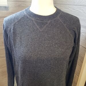 Parisian Signature Cashmere Sweater Long Sleeve Gray | Size Petite M